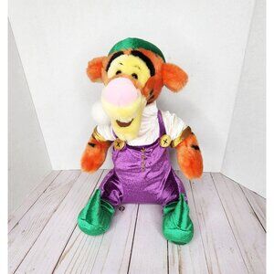 Walt Disney Winnie the Pooh Tigger Christmas Elf 13" Plush Stuffed Animal